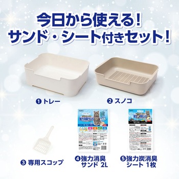 デオフリー猫用システムトイレセット ペットプロジャパン