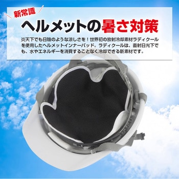 BRA-60002 ラディクール放射冷却 ヘルメットインナーパッド 1個 