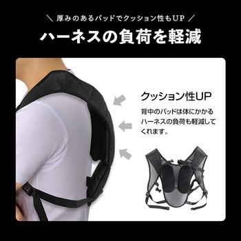 フルハーネス専用インナーパット(ショートタイプ&背中パッド付) ブレイン