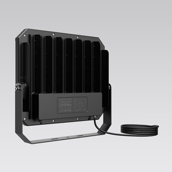 LED投光器 200W 14600LM フロスト加工 高演色Ra95 ワイド照射 GOODGOODS(グッド・グッズ)