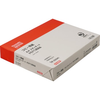 コピー用紙 普通色 PEFC認証品 オフィスサプライ モノタロウ 10冊 1箱(500枚×10冊)