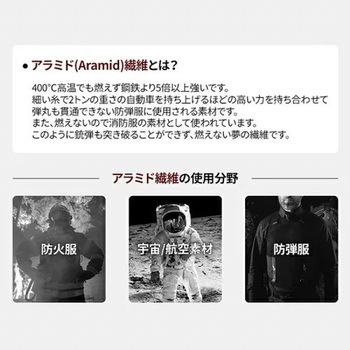 トールグローブ  アラミド繊維耐熱二重手袋 UI