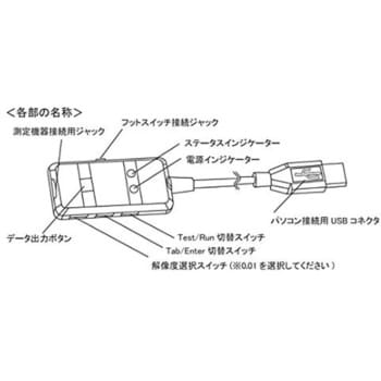 DA210 デジタルノギス用データ転送ケーブル 1個 アズワン 【通販