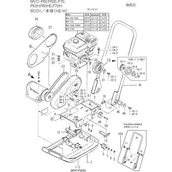 部品 MVC-F60，70 三笠産業 関連商品・部品 【通販モノタロウ】