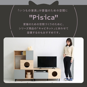 テレビ台 ネコ家具 ペット家具 猫家具テレビボード ローボード tvラック ペット用品収納 ジェイケイ・プラン