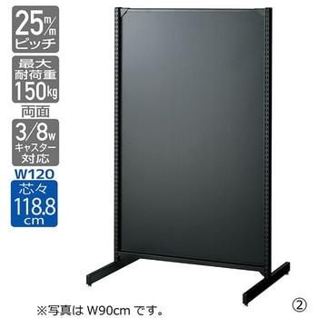 ゴンドラ什器 BR50 両面 W120cm背面ボードタイプ 本体 ストア・エキスプレス