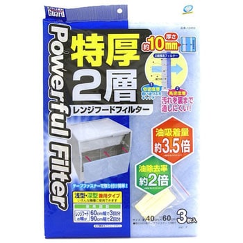 NewKG得厚レンジフードフィルター兼用型 1パック(3枚) 東和産業