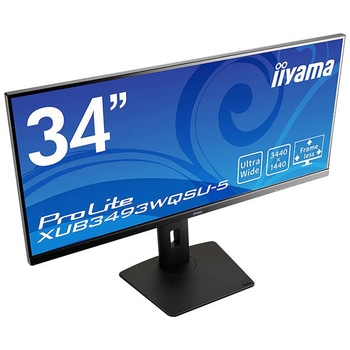 液晶ディスプレイ 34型/3440×1440/HDMI、DisplayPort/ブラック/スピーカー：あり/IPS方式/昇降 iiyama(イイヤマ)