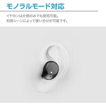 TW-M0716 Bluetoothフルワイヤレスイヤホン センチュリー ブラック色