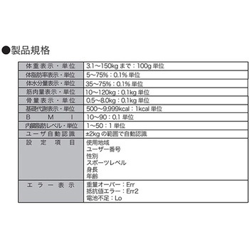 ガラストップ 薄型 体重体組成計 YAMAZEN(山善)
