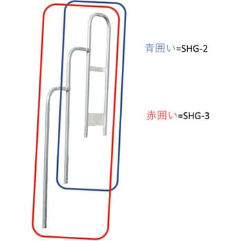 SHG-3 G-124用階段手摺り(片側) 1本 ナカオ 【通販モノタロウ】