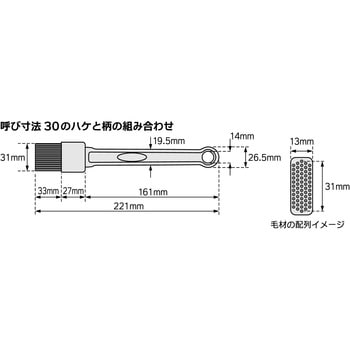 アラム シリコーンハケ ハケ部 アラム
