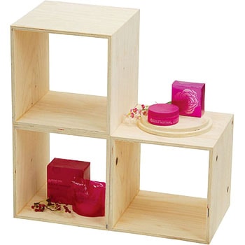 4面体ディスプレイBOX(無塗装)30cm ハヤノ産業