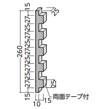 アサヒウォール25 面戸A 40本入り 東邦シートフレーム