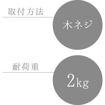 タオル掛け(木ネジ) LEC(レック)