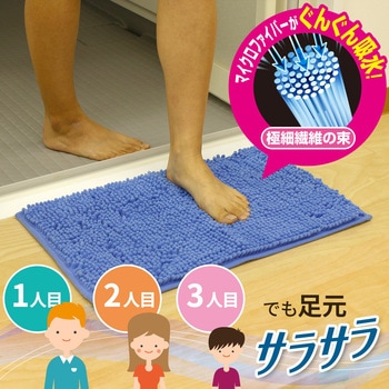 サラサラ瞬間吸水バスマット LEC(レック)