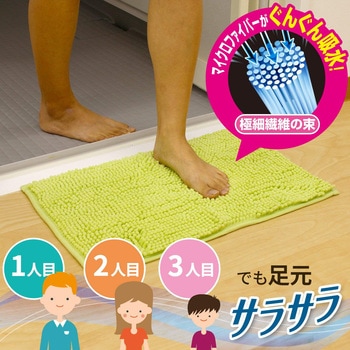 サラサラ瞬間吸水バスマット LEC(レック)