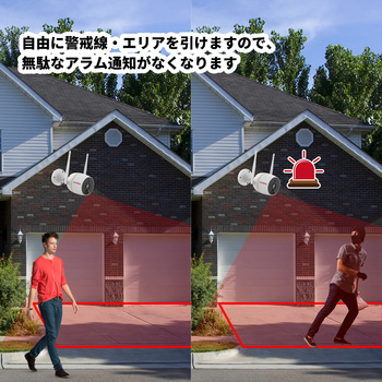 Wi-Fiネットワーク屋外IPカメラ 単品 防犯カメラ アプリ連動 Wifi接続 アプリ連携 セキュリティ 防水 赤外線 暗視 配線不要 水鏡