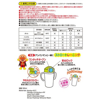 アンパンマン クリアストローマグ LEC(レック)