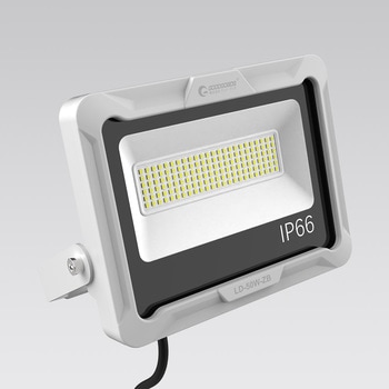 LED投光器 50W 7300LM 通気弁付 大型放熱フィン 広角ワイド照射 GOODGOODS(グッド・グッズ)