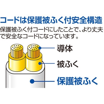 耐雷USBコード付きタップ 1.5m 3個口2ポート 2.4A MCO