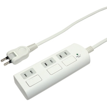 耐雷フラットSW付タップ3P3m MCO