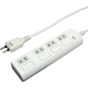 耐雷フラットSW付タップ4P3m MCO