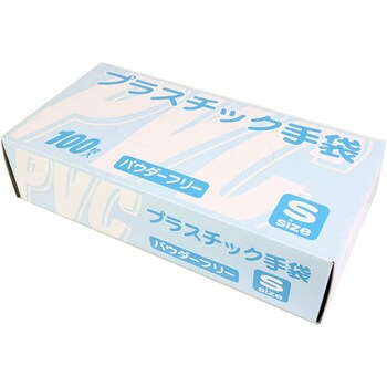 S100 プラスチックグローブ 使い捨て手袋 パウダーフリー 100枚入り 1