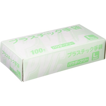 プラスチックグローブ 使い捨て手袋 パウダーフリー 100枚入り つばさ
