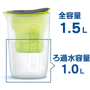 BRITA ポット型浄水器 Fun ブルー 1.0L エラ