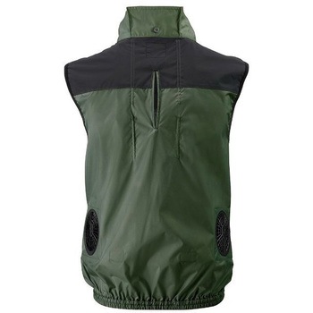 Nクールウェア フルハーネス対応(ベスト)+空調服(R)スターターキット グレー 18.0V NSP