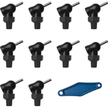 1/8”×R HPTノズル ねじ付 Loc-Line(ロックライン)