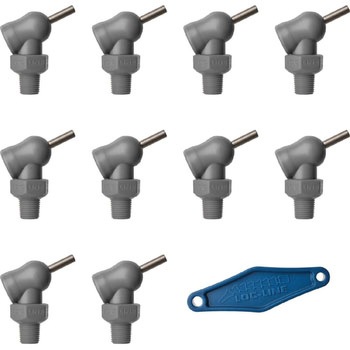 1/8”×R HPTノズル ねじ付 Loc-Line(ロックライン)