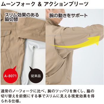 裏綿半袖ブルゾン(バイカラータイプ) コーコス信岡