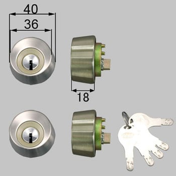 勝手口ドア錠セット Goal D9シリンダー Lixil トステム シリンダー錠 通販モノタロウ Debz0022