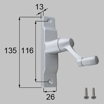 オペレーターハンドル LIXIL(トステム) 窓用金物部材 【通販モノタロウ】