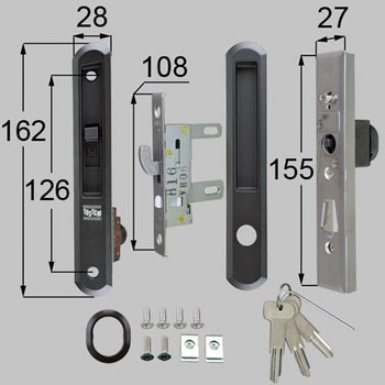 引手内外錠・召合せ外錠セット TOSTEM(LIXIL)