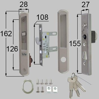 引手内外錠・召合せ外錠セット TOSTEM(LIXIL)