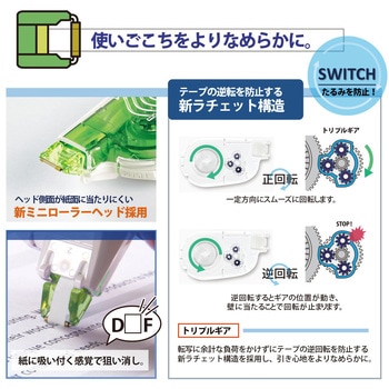 修正テープ ホワイパー (Whiper) スイッチ (15m) PLUS(プラス)[文具]