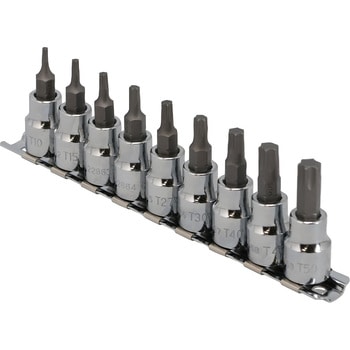 3/8DR 9PCS ヘクスローブビットソケットセット SIGNET(シグネット)
