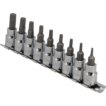3/8DR 9PCS ヘクスローブビットソケットセット SIGNET(シグネット)