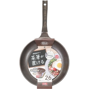 菜箸が置けるメガストーンフライパン パール金属