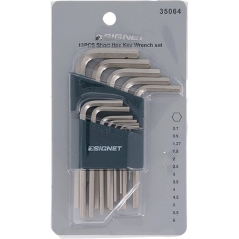 ホルダー付六角棒レンチ13本セット (0．7-6MM) SIGNET(シグネット)