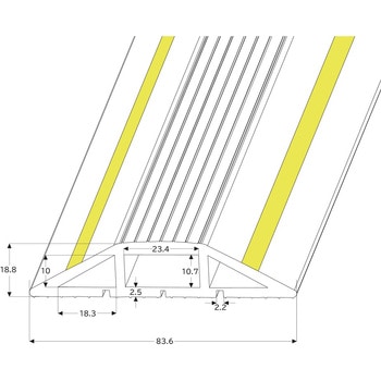 室内用ケーブルプロテクター セーフラン安全用品