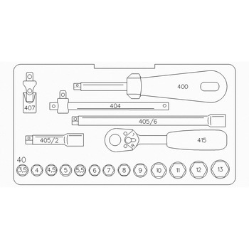 (1/4SQ)ソケットレンチセット - STAHLWILLE(スタビレー)