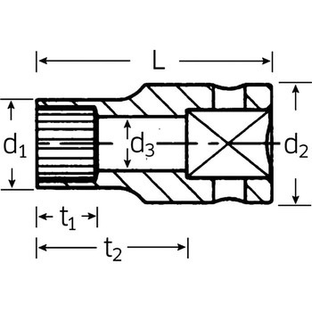 (1/4SQ)スプラインソケット STAHLWILLE(スタビレー)