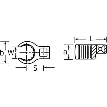 1/2SQ)クローリングスパナ STAHLWILLE(スタビレー) クロウフットレンチ