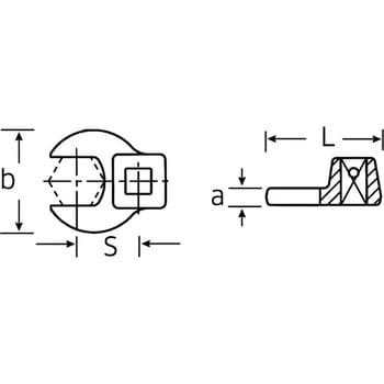 STAHLWILLE（スタビレー） 540A1.7／16 （3／8SQ）クローフットスパナ