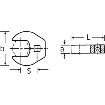 在庫高品質 STAHLWILLE(スタビレー): (3/8SQ)クローフットスパナ