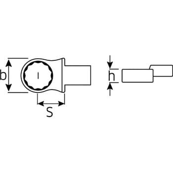 STAHLWILLE（スタビレー）:トルクレンチ差替ヘッド 732A/40-13/16 ト